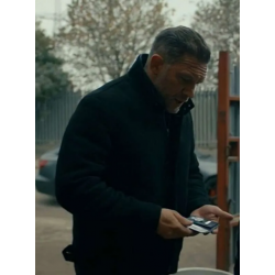 MobLand 2025 Tom Hardy Black Wool Jacket